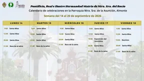 celebraciones de la semana del 14 al 20 de septiembre 1