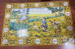 Restauracion retablo ceramico fachada santuario rocio-1