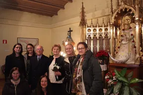 la foto con la virgen