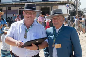 D. JOSÉ MANUEL PÉREZ MARTÍNEZ y de D. MANUEL ROMERO TRIVIÑO como pregoneros rocio antequera 2018