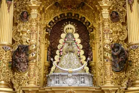 Virgen candelaria lazo blanco