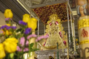 La Virgen del Rocío amanece en su paso a las puertas de un Rocío de Esperanza-1