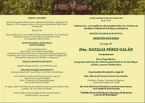 Isla Mayor Triduo 2015