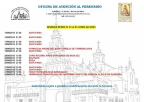 Calendario del 15 al 21 de junio 2015