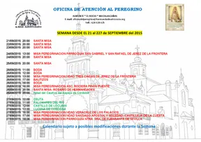 calendario 21 a 27 de septiembre 2015