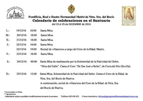 calendario-de-celebraciones-rocio-del-19-al-25-de-diciembre-2016