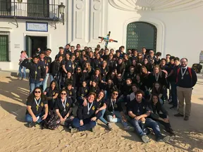Ecija peregrinacion grupo joven