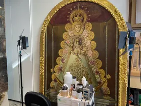 Rocio - restauracion cuadro virgen rocio fco martinez-2