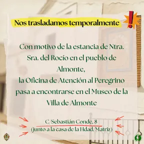 traslado de la oficina de atencion al peregrino