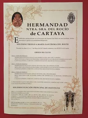 Cartaya triduo 2017