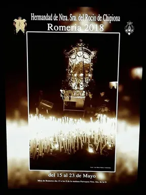 Chipiona cartel rocio 2018