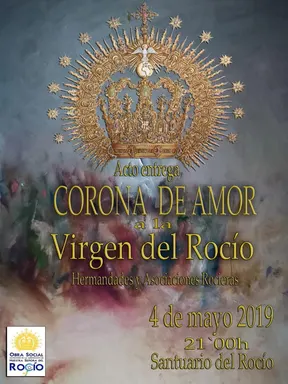 Cartel anunciador de la entrega de La Corona de Amor