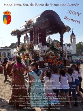 Cartel-de-la-Romeria-del-Rocio-2019-de Pozuelo de alarcon