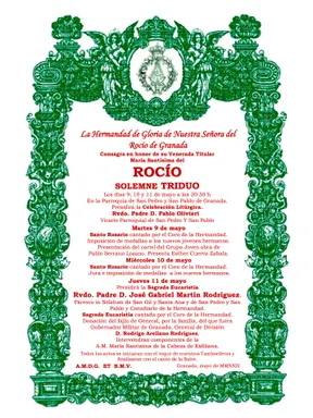 Cultos HDAD ROCIO granada 2023