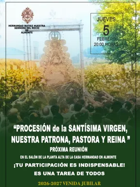 reunion matriz procesion rocio 2026