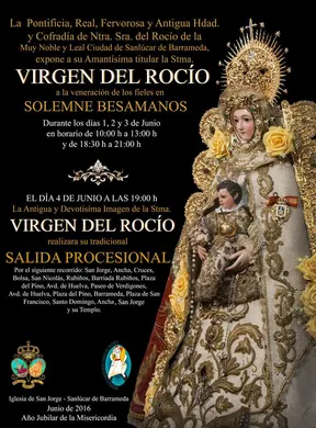 Sanlucar de barrameda besamanos y procesión 2016