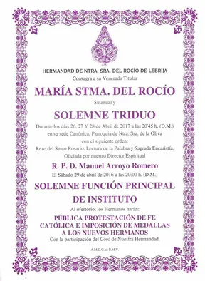 Lebrija triduo