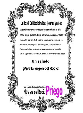 Priego procesion infantil