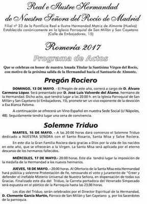 Madrid triduo 2017