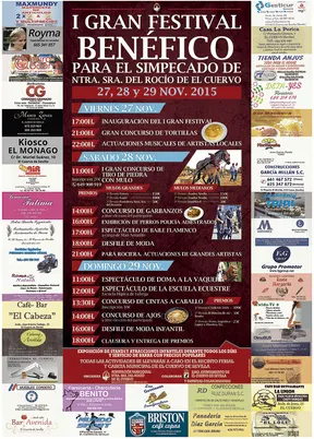 El Cuervo CARTEL-FESTIVAL-BENEFICO-2015