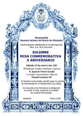 Mostoles misa x aniversario