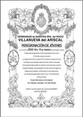 villanueva del ariscal peregrinacion jovenes
