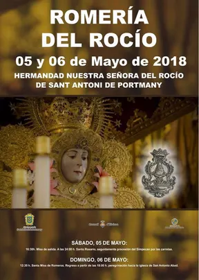San antonio de portmany cartel romeria rocio 2018