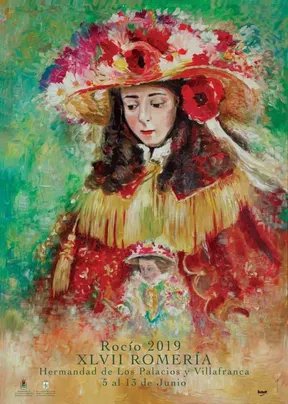 Cartel-de-la-Romeria-del-Rocio-2019-de Los palacios y Villafranca