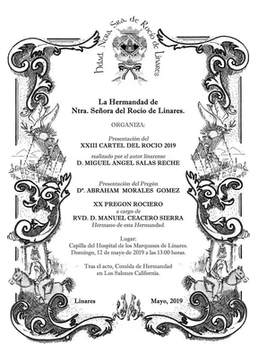 Cartel rocio Linares 2019
