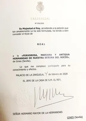 Gines rocio titulo real