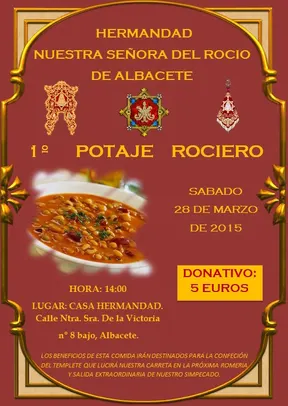 Albacete -CARTEL POTAJE ROCIERO 2015