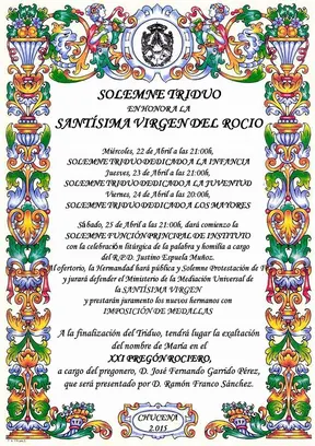 Chucena triduo 2015