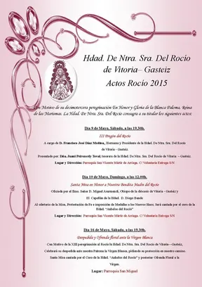 Vitoria cartel rocio 2015