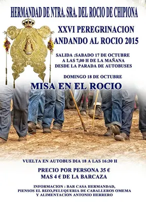 Chipiona peregrinacion andando 2015