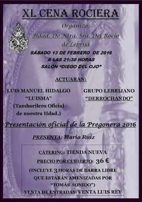 Lebrija Cena 2016