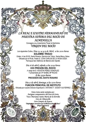 Almensilla triduo y pregón 2016