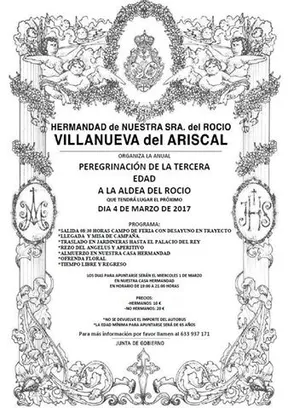Villanueva del Ariscal Peregrina tercera edad