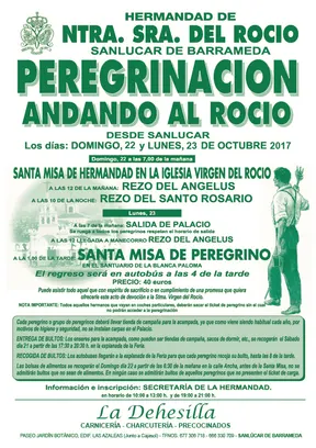 Sanlucar barramenda peregirnacion andando