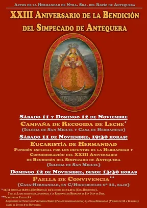 Antequera XXIII aniversario bendicion simpecado rocio