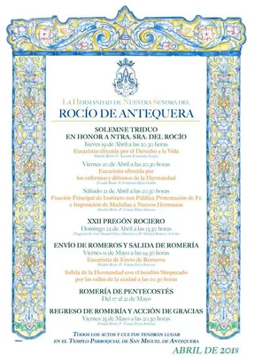 Antequera triduo 2018