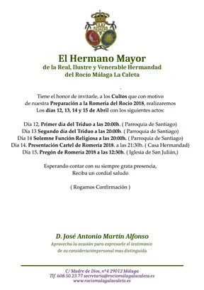 Malaga la caleta actos 2018