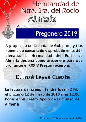 Almeria pregonero 2018