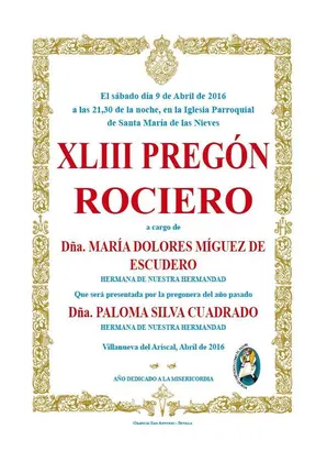 Villanueva del Ariscal pregon 2016