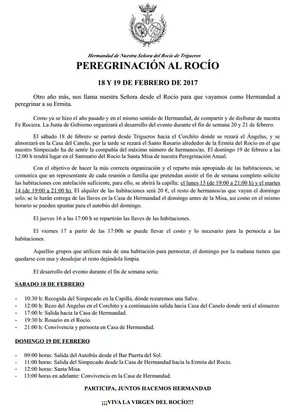 Trigueros peregrinacion al rocio