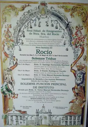 Emigrantes triduo 2017