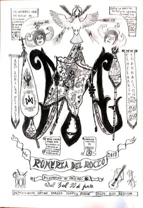 Priego de cordoba Cartel de la romeria del rocio 2019