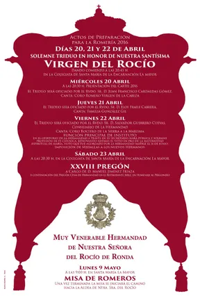 Triduo Ronda 2016