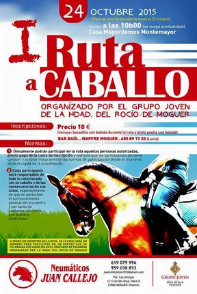 I ruta a caballo Moguer