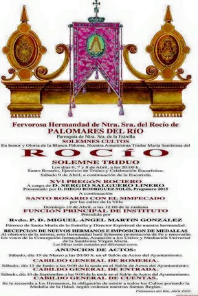 Palomares del Rio Triduo 2016