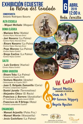 La Palma del condado exhibicion ecuestre 6 de abril